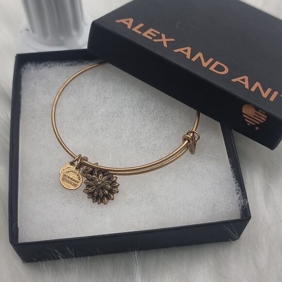 ALEX AND ANI BRONZE SUNBURST BRACLET - Picture 5 of 6
